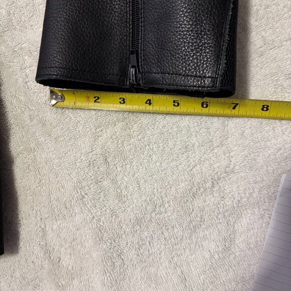 BOC Black Leather Boots Women's 9, Buckle detail, full zip inside leg - Picture 11 of 13